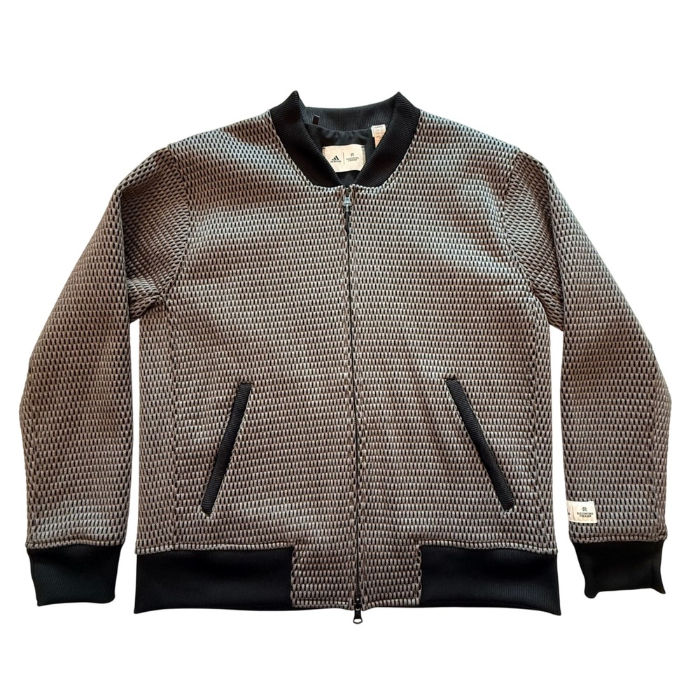 Adidas x Reigning Champ Bomber Jacket Mens Small Grey‎ Black
